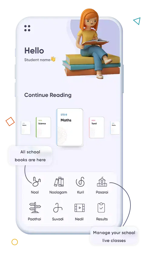 Student mobile app preview